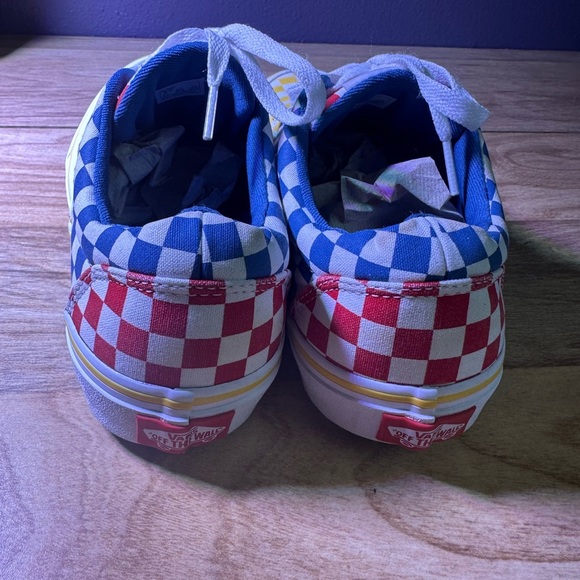 Vans Blue and Yellow Checkered Sneakers - Picture 11 of 13